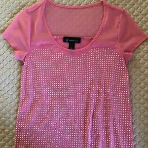 INC pink bling top